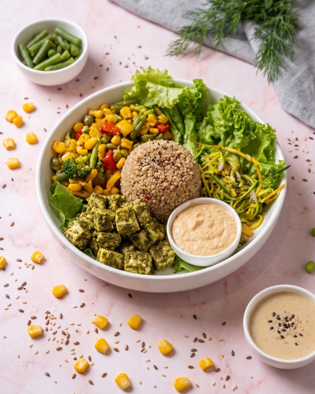 The Bali Buddha Bowl - Zatar Cottage Cheese