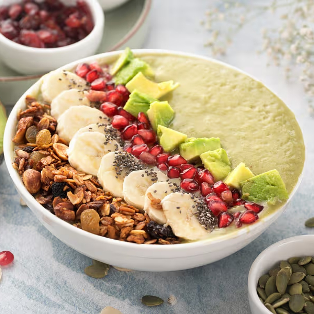 Avocado Honey Dates Smoothie Bowl